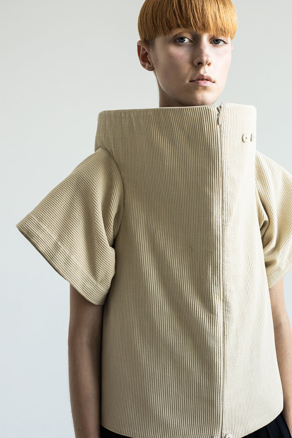 DZHUS Cardboard as a vest zipped