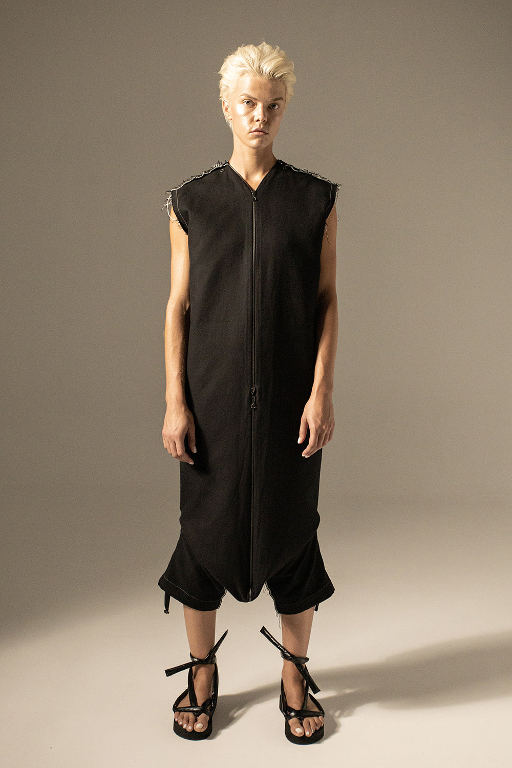 DZHUS Double-faced as a black jumpsuit