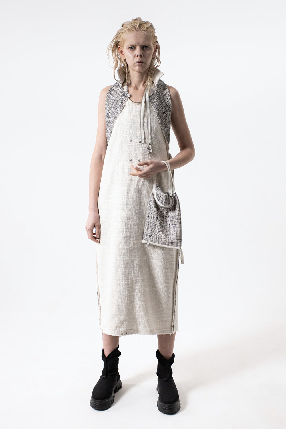 DZHUS Duality as a dress with a bag and a vest