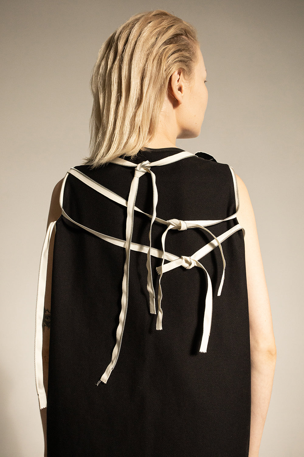 DZUS Substitute as a dress in black with tied back